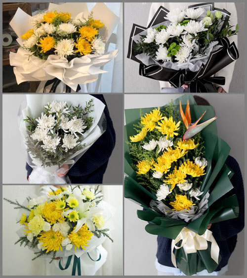 山东莱芜莱城区高庄街道魏家洼村白事花束代送